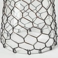 thumbnail image 5 of Mercana Shandra I Small Black Metal Snakeskin Pattern Glass Table Candle Holder, 5 of 6