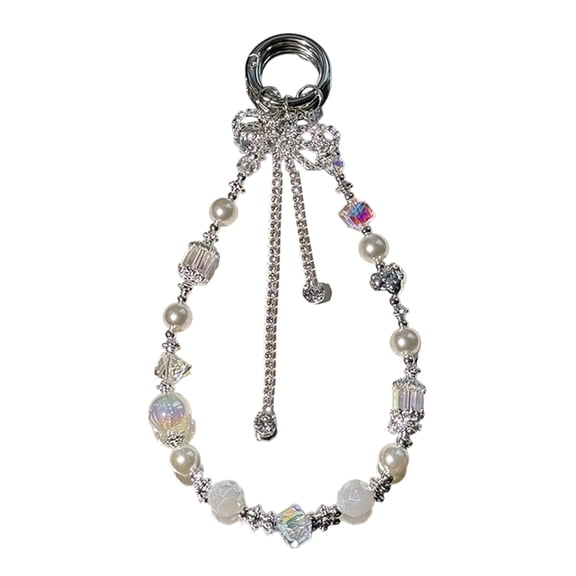 Butterfly Beaded Camera Phone Strap with Cuteness Phone Charm Short Lanyard Phone Jewelry Perfect for Phone and Keychain