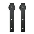 2024 1 Pair Door Sliding Rollers Hanging Rail Pulley Kit Carbon Steel