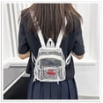 thumbnail image 3 of PVC Women Bag-transparent Backpack-plastic Cloth- Back Backpack- Candy Colored Student Bag- Large Capacity Deals Of The Day Clearance, 3 of 4
