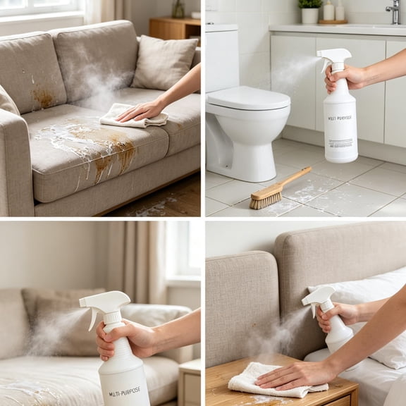 Multi-Purpose Household Cleaner Spray, All-Surface Cleaning Solution for Kitchen Bathroom and Living Areas 500ml