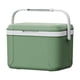 thumbnail image 2 of Recipiente de almacenamiento para cubitos de hielo con tapa para congelador, caja grande de plástico para hielo, caja apilable de agua de cristalización azul-verde para bebidas en la cocina y fiestas, 2 of 6