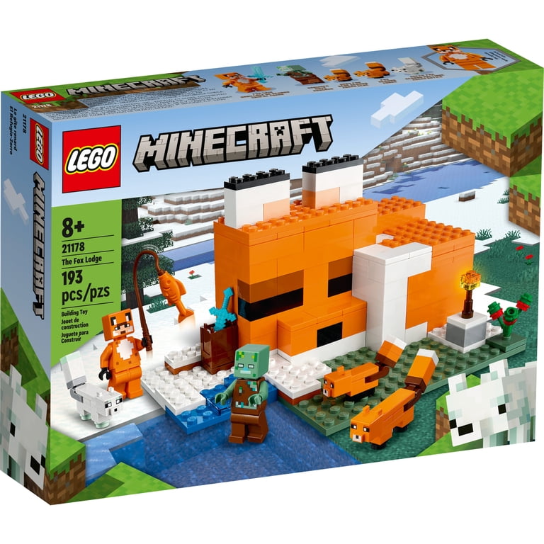 LEGO, Building Toy Minecraft The Fox Lodge, 193 Pieces, Ages 8+