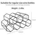 thumbnail image 5 of Black Countertop Wine Rack,Metal Wine Bottle Rack 9 Bottles,Counter Wine Rack for Wine Storage,Heavy Duty Wine Racks Countertop,Small Wine Rack,Table Top Wine Rack,Wine Rack Countertop,No Assembly, 5 of 6
