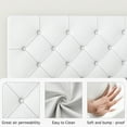 thumbnail image 4 of 4 EVER WINNER Queen Bed Frame, Queen Upholstered Platform Bed with Button Tufted Headboard, White Queen Bed Frame, White, 4 of 7