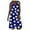 Navy, variant on IROINNID Women's V-Neck Shift Dress Gorgeous Sleeveless Printing Ladies Vest Knee-Length Dress