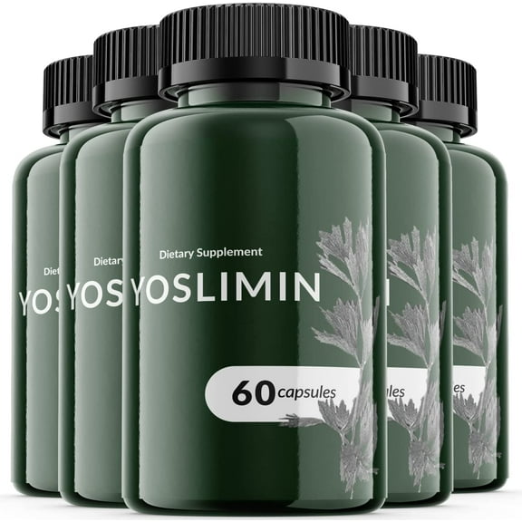 (5 Pack) Yoslimin - Keto Weight Loss Formula - Energy & Focus Boosting Dietary Supplements for Weight Management & Metabolism - Advanced Fat Burn Raspberry Ketones Pills - 300 Capsules