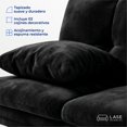 thumbnail image 4 of LASE Muebles Sofá Cama Janeiro Matrimonial Sillón Reclinable 3 Posiciones Boucle Chocolate, 4 of 7
