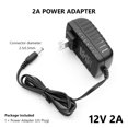 thumbnail image 4 of Adaptador de corriente universal AC 100-240V DC 12V 2A para tiras de luz LED leyfeng, 4 of 4