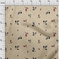 thumbnail image 3 of oneOone Cotton Flex Beige Fabric Floral Craft Projects Decor Fabric Printed By The Yard 40 Inch Wide, 3 of 4