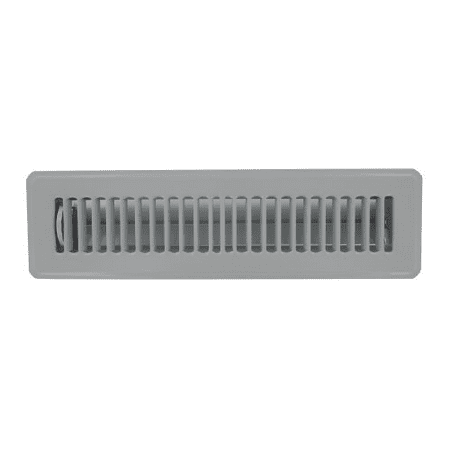 White Victorian Register - AMERICAN METAL PRODUCTS 413W2X12-R 2x12 White Floor Register