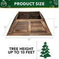 thumbnail image 6 of Stephan Roberts 31.5 in 4 Panel Wooden Christmas Tree Collar Trapezoid, Wood, 6 of 12