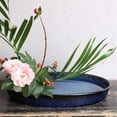 thumbnail image 4 of Bandeja de goteo de cerámica elíptica grande, platillo for arreglos florales, for escritorio, sala de estar, jardín, oficina, 4 of 6