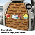 thumbnail image 4 of Dachshund Dog Puppy No.1051 Mats Back Seat Protectors, Car Seat Protector Vehicle Organizers Waterproof Cover Back Seat Cover for Kids with 3 Storage Pockets 2 Pack, 4 of 5