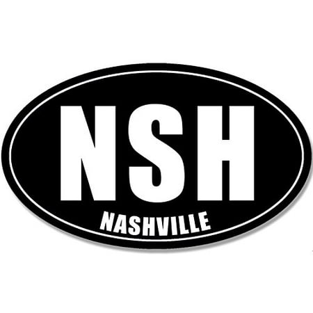 Oval NSH Nashville Sticker (tennessee tn country music city