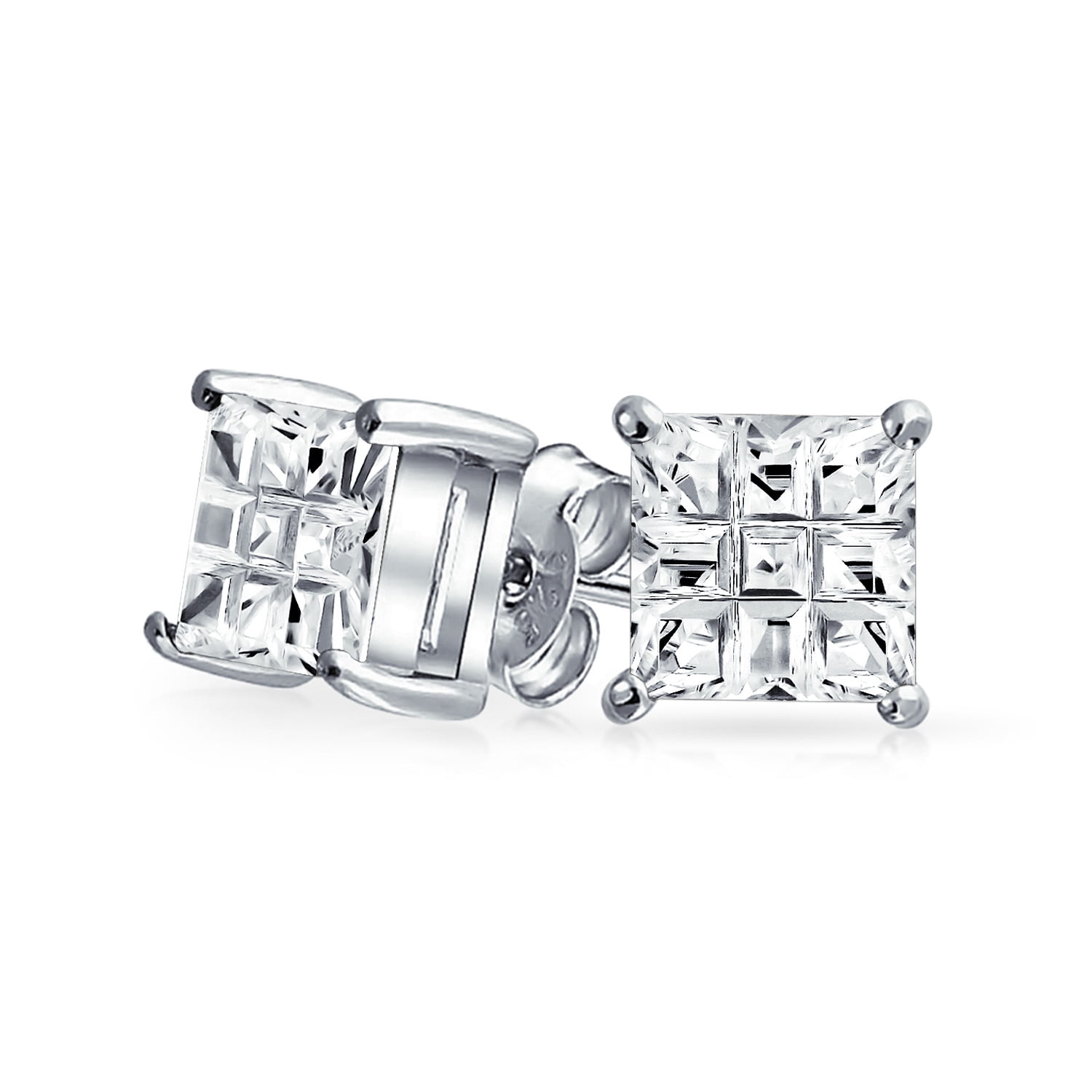 .925 Sterling Silver 10 MM Round Plain Huggie Earrings MSRP $82