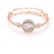 thumbnail image 1 of Adjustable Crystal Bracelet, Round Circle Bracelets, Sparkling Tennis Bangle, 1 of 4
