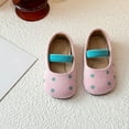 thumbnail image 2 of MIASHUI Chaussures de Ballerine pour Filles, Semelle Souple, Mary Jane, Rose, 6.5-7 Ans, 2 of 7