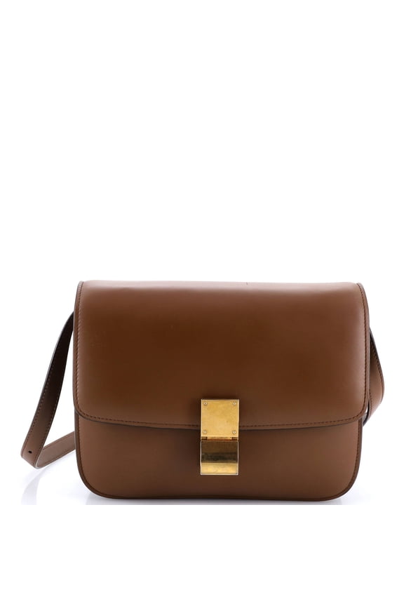 Pre-Owned Classic Box Bag Smooth Leather Medium By Rebag