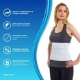 thumbnail image 4 of NYOrtho Abdominal Binder Compression Wrap Lower Waist & Belly Support Band, 45” to 60” Waist 3 Panel 9” High, 4 of 7