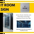 thumbnail image 6 of ADA CENTRAL SIGNS - 6" X6" IT Room Sign - ADA Compliant Tactile Graphics Grade 2 Braille Text Acrylic Wall Signs - Server, Router, Switches, and Information technology Equipment Room Door Sign, 6 of 7