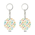 thumbnail image 2 of Naloa Dinosaur Print Round Keychain Keychain Key Ring, Key Tag, Key Chain Bulk for Gift Accessories (Round), 2 of 7