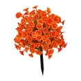 thumbnail image 2 of CarpNettore Artificial Morning Glory Flower Garden Stake Lifelike Easy to Set up Faux Flower Orange, 2 of 9