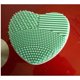thumbnail image 2 of Makeup Brush Cleaner, Brush Cleaner Silicone, Silicone Brush Cleaner Make Up Wash Brush Forma De Corazón Para Un Cambio Rápido De Color Y Limpieza(La Menta Verde) EOTVIA NO, 2 of 2