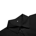 thumbnail image 6 of Zylarhe Men T Shirts Men's Solid Color Long Sleeve Shirt Button Up Double Pocket Shirt Top Silk T Shirt Men, 6 of 7