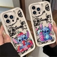 thumbnail image 4 of Funda de teléfono de Disney Stitch Strawberry para iPhone 16, 15, 14, 13, 12, 11 Pro Max, X, XS Max, XR, 12, 13 Mini, 8Plus, funda suave a prueba de golpes, 4 of 5
