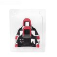 thumbnail image 3 of Juego de férulas para bicicleta de carretera, bloqueo de zapatos para andar en bicicleta, placa de bloqueo para zapatos, hebilla de pedal de dos colores roja y amarilla, 6 grados, 3 of 3