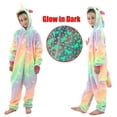 thumbnail image 1 of Pijamas que brillan en la oscuridad para niños, monos de franela de invierno para niños, pijamas para bebés y niñas, ropa de dormir de felpa Pjs, 1 of 4