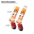 thumbnail image 2 of Masiiu Bluey Print Adult Crew socks, Comfortable Novelty Colorful Patterned, Breathable, Stylish Colorblock for Men Women, 2 of 6