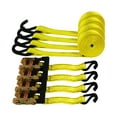 thumbnail image 6 of 4Pcs 1.5" x 15 ft Heavy Duty Ratchet Cargo Tie Down Straps 3000 lbs Dual J-Hooks, 6 of 6