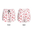 thumbnail image 5 of Lsque Hearts Printed Women's Running Shorts with Liner Pockets,Elastic Quick Dry Workout Athletic Gym Yoga Shorts,Womens High Waist Shorts-, 5 of 9