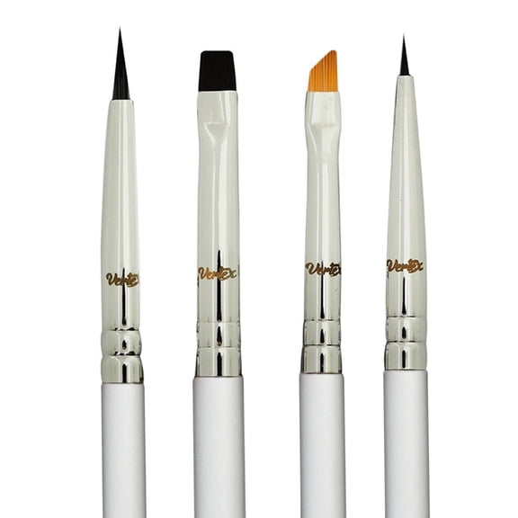 Eyeliner Makeup Brush Set For Liquid Gel Liner Pencil Tip Brushes And FIRM Small Angled Wing Tip Kit For Black Pen Stencils Flat Stencil Brush Perfect Sharpener Cat Eyeshadow Brown Eyebrow Pomade