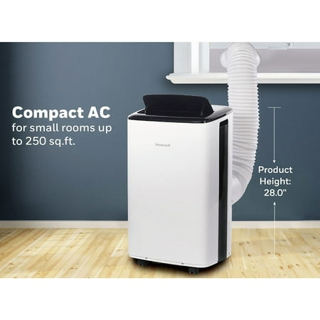 Honeywell - 10,000 BTU Smart Wi-Fi Portable Air Conditioner - Silver