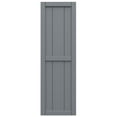 thumbnail image 5 of Ekena Millwork 16 1/8"W x 106"H True Fit PVC, Three Board Framed Board-n-Batten Shutters, Ocean Swell (Per Pair - Hardware Not Included), 5 of 8