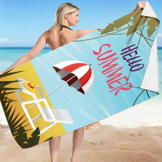 onlyliua ¡ Ofertas de Liquidación de Hoy Prime! Toalla de Playa de Microfibra, Súper Liviana, Colorida, Toalla de Baño, Manta de Playa a Prueba de Arena, Toalla Multiusos para Viajes, Piscina, 30 X 6