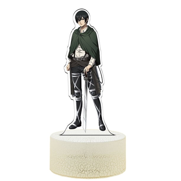 Decoración de anime 3D de Night Light Attack on Titan de Levi Ackerman