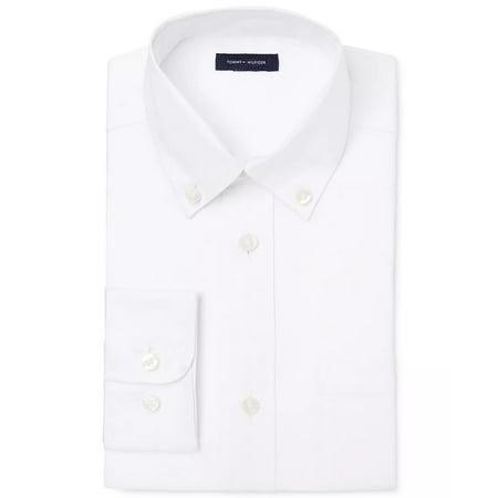 Tommy Hilfiger Big Boys Kid's Pinpoint Oxford Shirt White Size 16