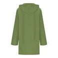 thumbnail image 4 of Women's Hooded Waterproof Windbreaker Long Length Lightweight Shell For Rainy Days Outdoor Activities, 4 of 4