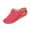Red, variant on Red Women'S Stylish Platform Wedge Slippers Round Toe Breathable Summer Outdoor Sandals Pu Leather