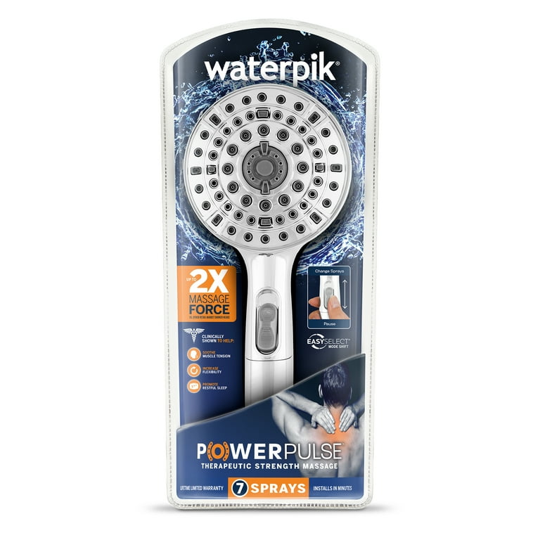 Waterpik 7-Mode PowerPulse Massage Hand Held Shower Head, Chrome