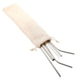 thumbnail image 2 of Meijiashe Stainless Steel Reusable Metal Drinking Straws Set With Boba Straws Bag, 2 of 10
