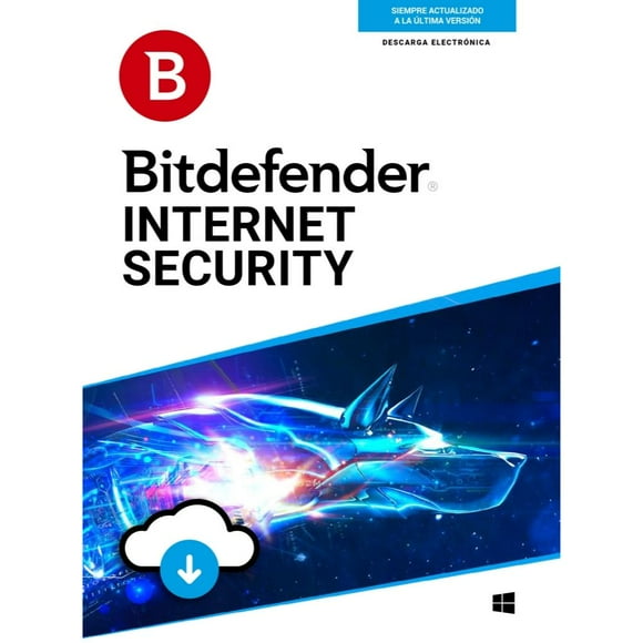 Antivirus Bitdefender Internet Security Descarga Digital por 2 Años 3 Usuarios