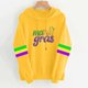 thumbnail image 1 of Uootdi Mardi Gras Womens Drawstring Hoodies for Women Carnival Crewneck Heart Print Hooded Long Sleeve Pullover Festive Color Block Loose Sweatshirts Gift, 1 of 5
