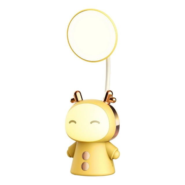 Renjiang Lampe de Bureau pour Adolescent, Lampe de Bureau Rechargeable à Intensité Variable avec Style Exclusif, Veilleuse Mignonne pour Chambre d'Ado, Lampe de Lecture Portable à LED Respectueuse des Yeux