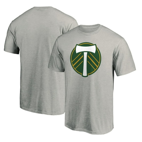 Men's Heathered Gray Portland Timbers Logo T-Shirt