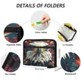 thumbnail image 3 of Organ Folder 14.2 x 0.8 x 10.6 Inches 13 Separate Pockets A4 Size Documents Folder A Sort Storage File Manager For The Home Office Red Vulture, 3 of 7